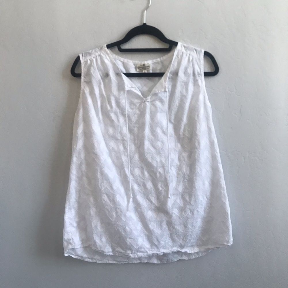 White embroidered top